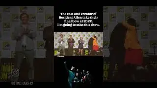 The cast & creator of Resident Alien take their final bow @ San Diego Comic-Con #residentalien #sdcc