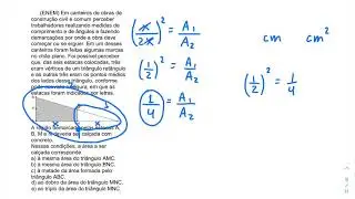 ENEM - Geometria Plana - Em canteiros de obras de construção civil é comum perceber ...