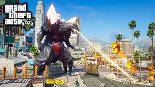 SpaceGodzilla Come To Find Godzilla In Los Santos City ( GTA V Mods )