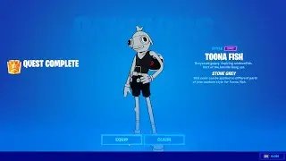 How to Unlock Stone Grey Toona Fish in Fortnite - Find Bottles of Stone Grey on Mount F8