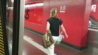 (藍扶手一世ISL篇3.12x大修後首次客串) MTR ISL M-Train A232/A247 (C247) TAK入站前 &rarr; CHW