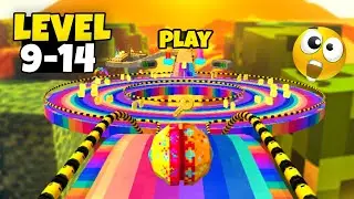 Super Rolling Ball Balance Gameplay - Level 9-14