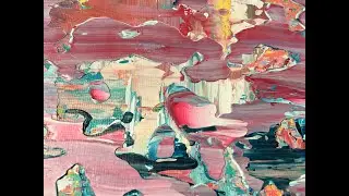 Rakeltechnik | Demo und Details | Abstrakte Malerei | Abstrakte Kunst | Squeegee Painting
