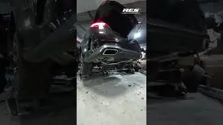 Mercedes W206 C300 with RES full exhaust system - Sound switch test! #exhaustupgrade