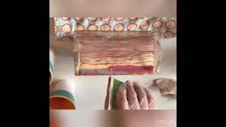 Soapmaking: Hanger swirl tiger stripe cold process soap, Amy Warden Jan. 2022 soap challenge club