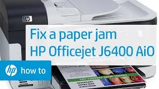 Fixing a Paper Jam | HP Officejet J6400 All-in-One Printer | HP