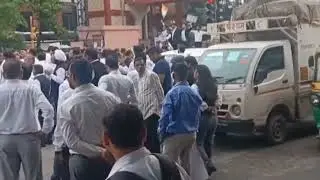 Advocates of Tis Hazari on Strike 