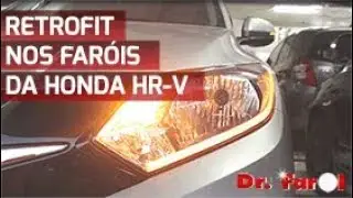 Retrofit - Barra de LED e L&acirc;mpadas Superled na Honda HR-V 🚘