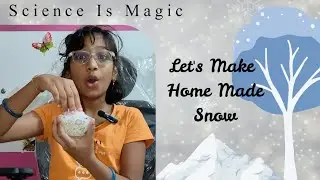 Let's make snow at home in less than 2 minutes | Science Experiment | Chitti  | LMES