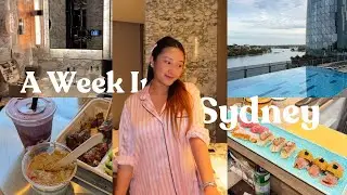 Spend a Week With me in Sydney 🧸💖 Staycation at the Crown Sydney , Sushi Date , Weekly grocery