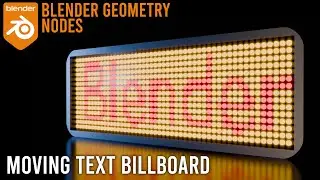 blender add-on promotion: moving text billboard