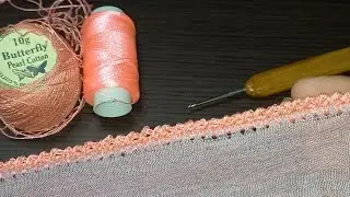 Crosia lace design/crochet for beginners/Crochet neck sleeves and dupatta pattern/Easy crochet Lace