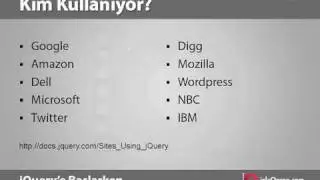 jQuery Eğitim: Başlangı&ccedil; Dersi