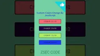 How To Change Background Color Using #javascript #html #css | Free #source Code Download Link |