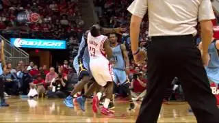 Harden drawn fouls vs Memphis Grizzlies - Dec 26, 2013
