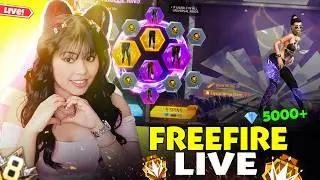 FREE FIRE LIVE WITH RIYA AND 1 VS 4 GUILD TEST😎 #classyff #fflive #livegiveaway #girlgamer #garena