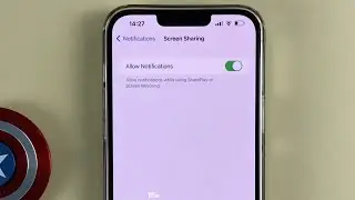 Allow notifications while using sharePlay or Screen Mirroring on iPhone 13 Pro Max ios 15