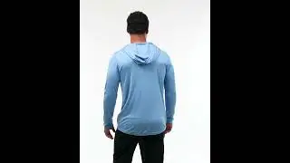 Holloway Mens Momentum Moisture Wicking Hooded Long Sleeve T-Shirt Hoodie 222830