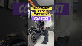 Low Rider ST &mdash; Tab Performance Slip ons with Zombie baffles COLD START