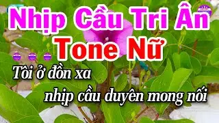 Karaoke Nhịp Cầu Tri Ân Tone Nữ Nhạc Beat Hay Dễ Hát