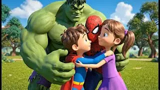 Spiderman & Green Hulk Save the Hero's Kids |Superheroes story |The Halloween Monster| Epic Battle
