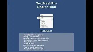 AutoComplete Search Dropdown Asset (TMP Integrated - Unity)
