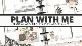 PLAN WITH ME | PLANT A HAPPY LIFE | NEW BE HAPPY BOX STICKER BOOK | CLASSIC HAPPY PLANNER