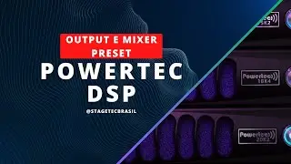 Powertec 18k4 DSP - Output e Matrix (Programa Windows) DSP Control Software (Modo Preset)