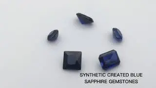 Synthetic Created blue Sapphire Gemstones china Suppliers and Wholesale