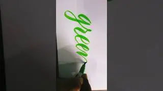 how to use brush pen for bignner || brush pen drawing || nimai Calligraphy || #shorts