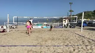 Dueck(pink shorts)/ Liddle v Zaengle/ Fisher