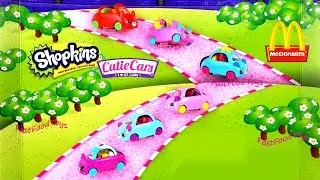 2019 McDONALD'S SHOPKINS CUTIE CARS HAPPY MEAL TOYS FULL SET 6 KIDS DISPLAY SPIDER-MAN RALPH 2 2018