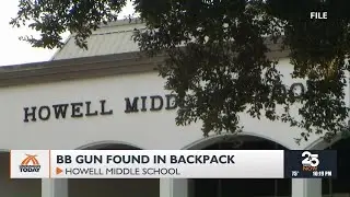 Middle school student arrested over BB gun