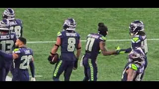 Seahawks Coby Bryant game closing interception vs the Colts.