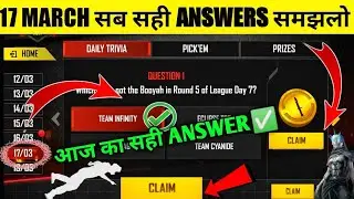 DAY 6 CORRECT ANSWERS✔️ FREE FIRE ESPORTS ULTIMATE CHALLENGE EVENT | 100% CORRECT ANSWERS |