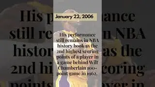 Kobe Bryant historic 81 point game #shorts