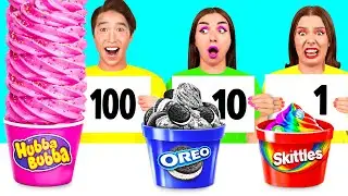 אתגר 100 שכבות של מזון | אתגרי אוכל מצחיקים