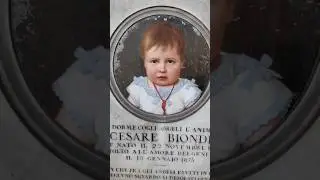 Потрясающие детские портреты на могиле #кладбище #путешествия #рим