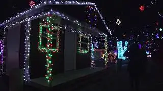 Rhema Christmas Lights.Tulsa, OK. Церковь 