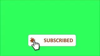 youtube subscribe bell like button - green screen - chroma key