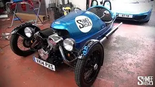 Wrapping the Morgan 3 Wheeler 'Shmee Wheeler' at Dub Customs