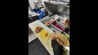 POV : FRIED CHICKEN CAESAR WRAP !