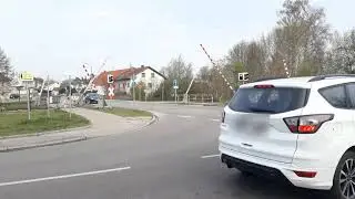 Pintsch-Bamag Bahn&uuml;bergang in Dasing an der Hauptstra&szlig;e Videowunsch von @UnluckyToast