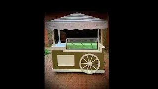 Ice Cream Cart. Vintage Style