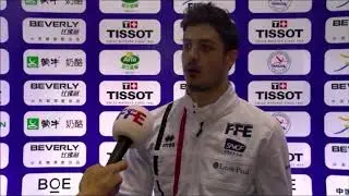 Championnats du monde : ITV Maxime Pauty, qualifi&eacute; pour le tableau final