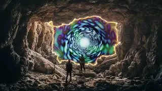 cave portal couple tunnel wormhole magnetic field SBV 352334230 HD