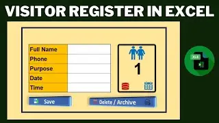 🚪📋 How to create a visitor Log Book in Excel