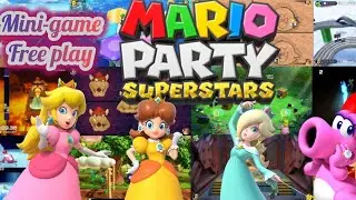 Mario Party Superstars (Switch, 2021) — мини-игра в режиме бесплатной игры.
