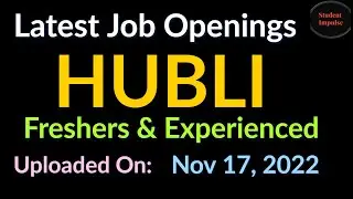 Hubli Jobs | Dharwad Jobs | Jobs in Hubli | Hubli Job Vacancy | Dharwad Job Vacancy Karnataka 171122