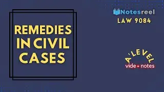 Remedies In Civil Cases | A Level Notes Law 9084